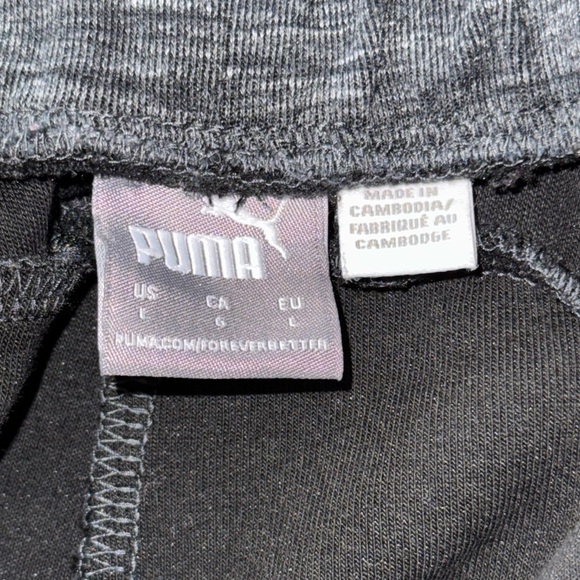 Puma Women's EVOSTRIPE joggers Pants Knitted Black-Heather‎ size large - Picture 10 of 16